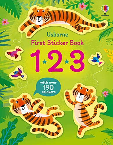 First Sticker Book 123 (First Sticker Books) von Usborne Publishing